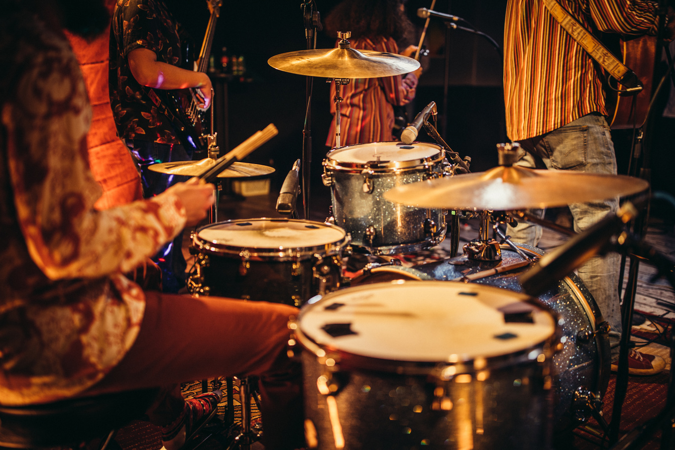 Music band performing